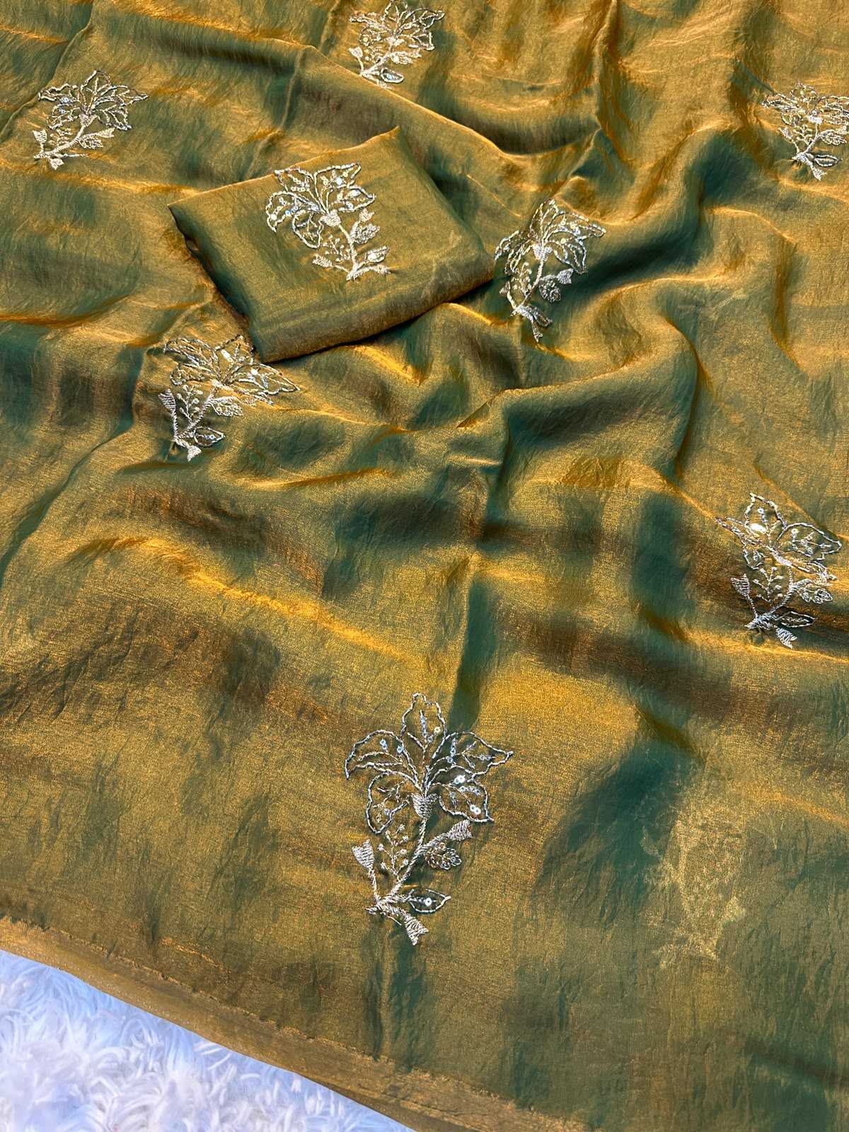 YNF Wholesale Space Silk Fancy Sarees  | Surat Manufacturer