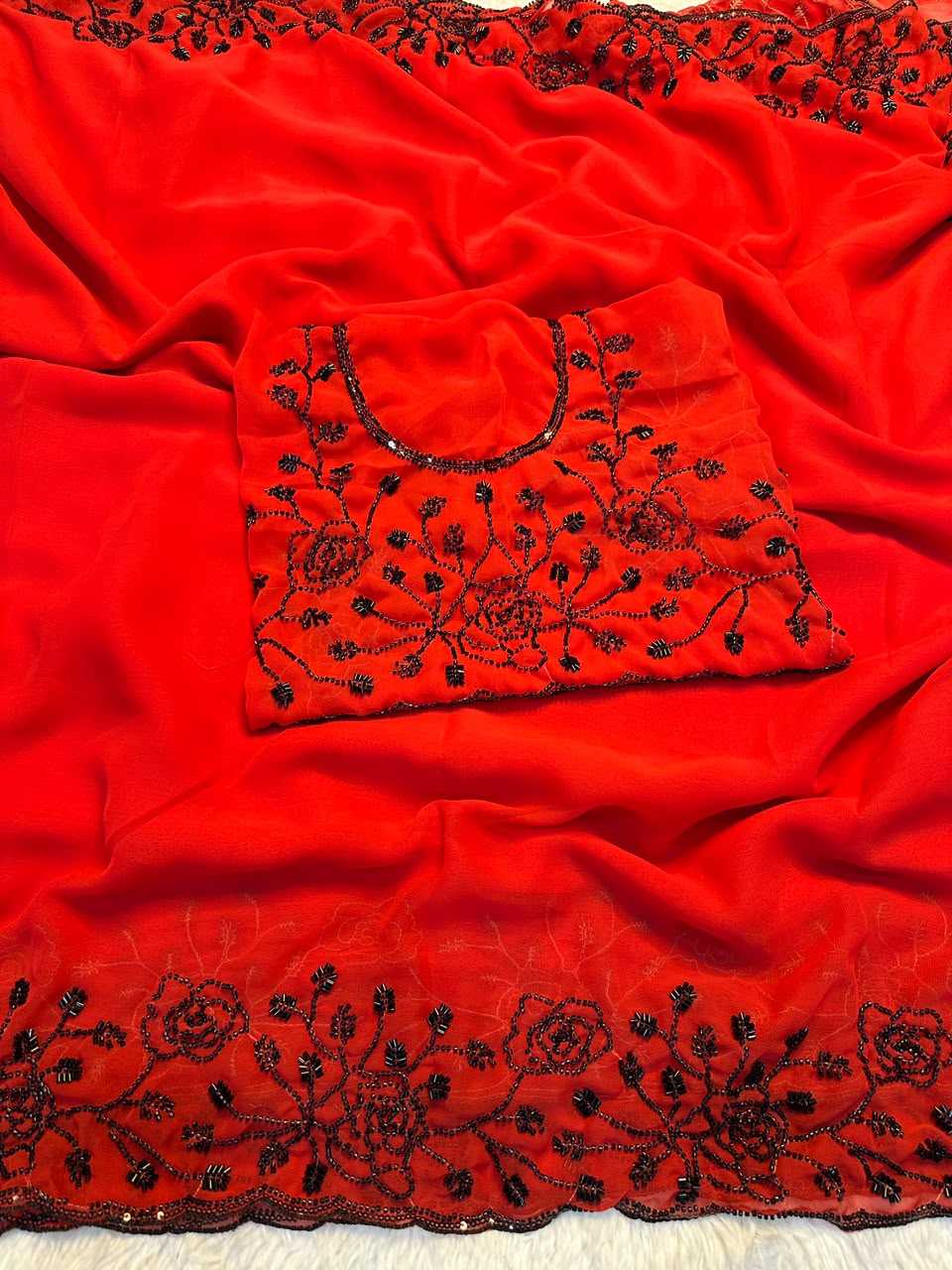YNF Wholesale Georgette Designer Sarees  | Surat Manufacturer