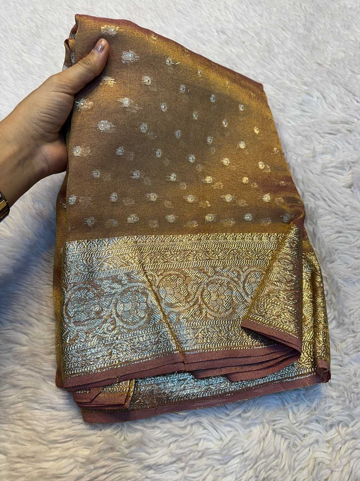 YNF Wholesale Viscose Tissue Silk Saree  | Surat Manufacturer