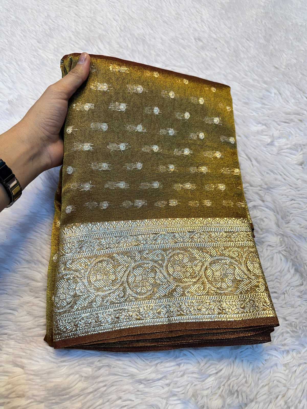 YNF Wholesale Viscose Tissue Silk Saree  | Surat Manufacturer
