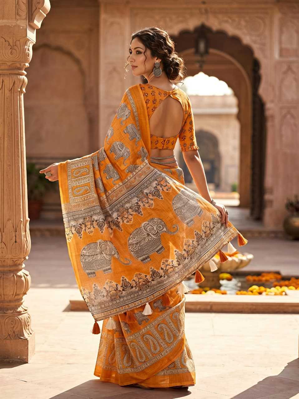 YNF Wholesale Kota Chex Printed Sarees  | Surat Manufacturer