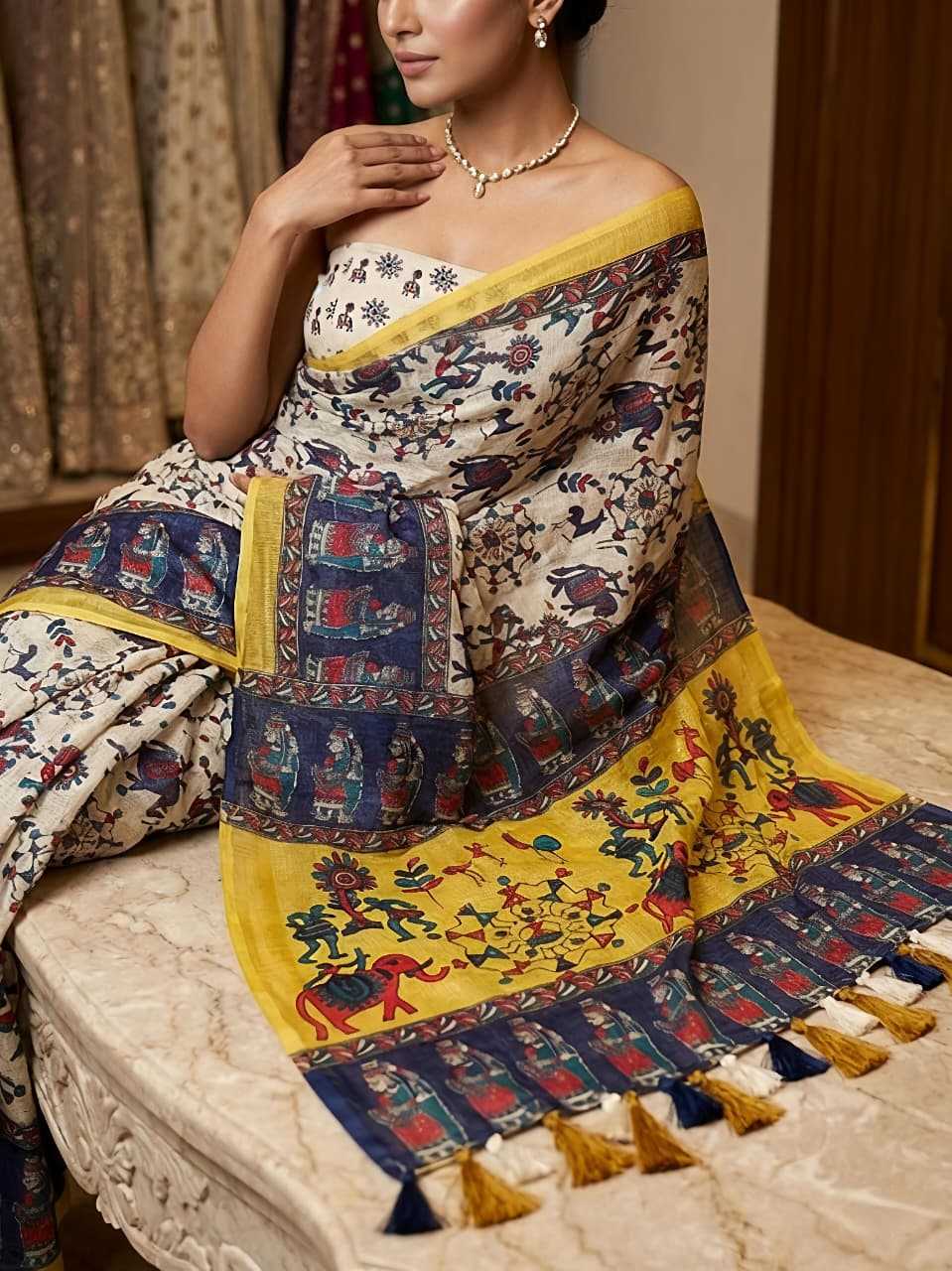 YNF Wholesale Kota Chex Printed Sarees  | Surat Manufacturer