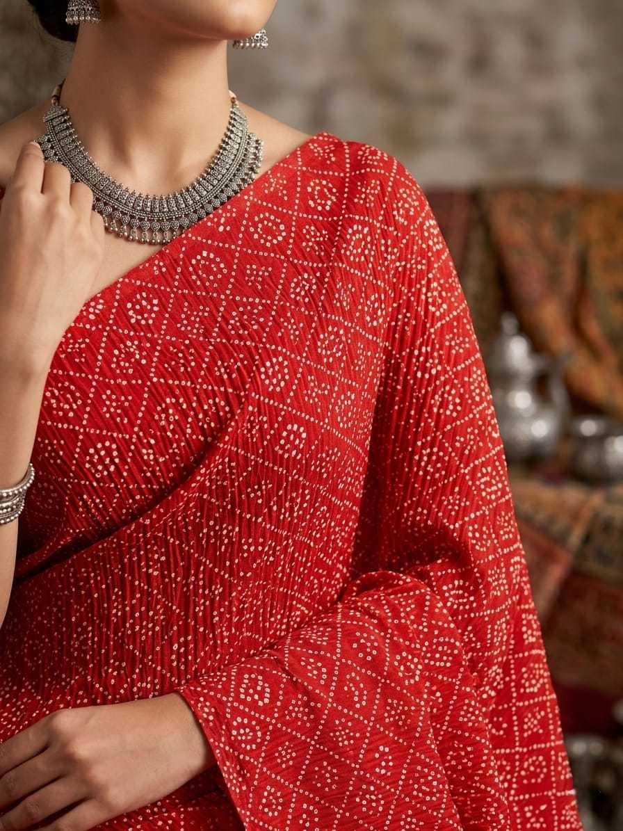 YNF Wholesale Soft Cursh Printed Sarees  | Surat Manufacturer