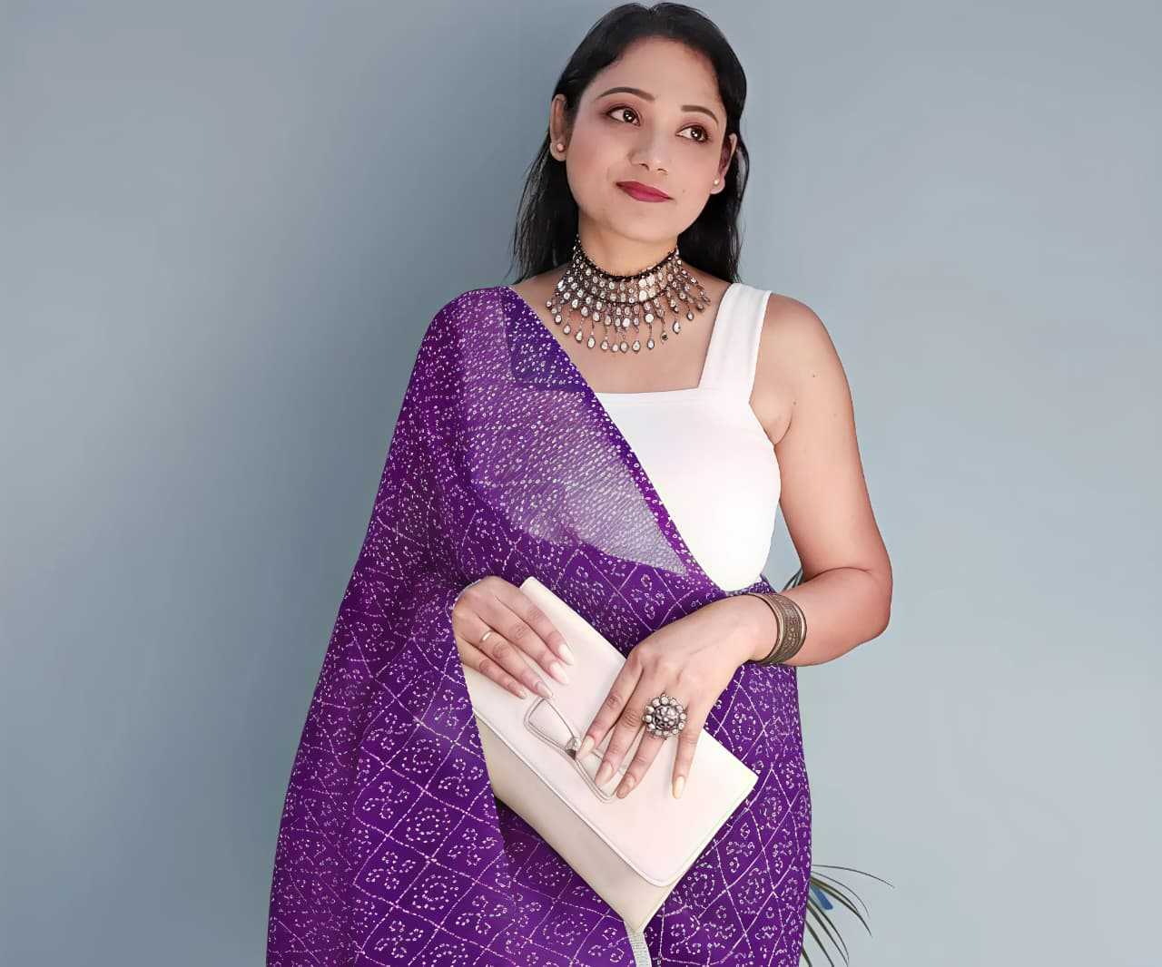 YNF Wholesale Soft Cursh Printed Sarees  | Surat Manufacturer