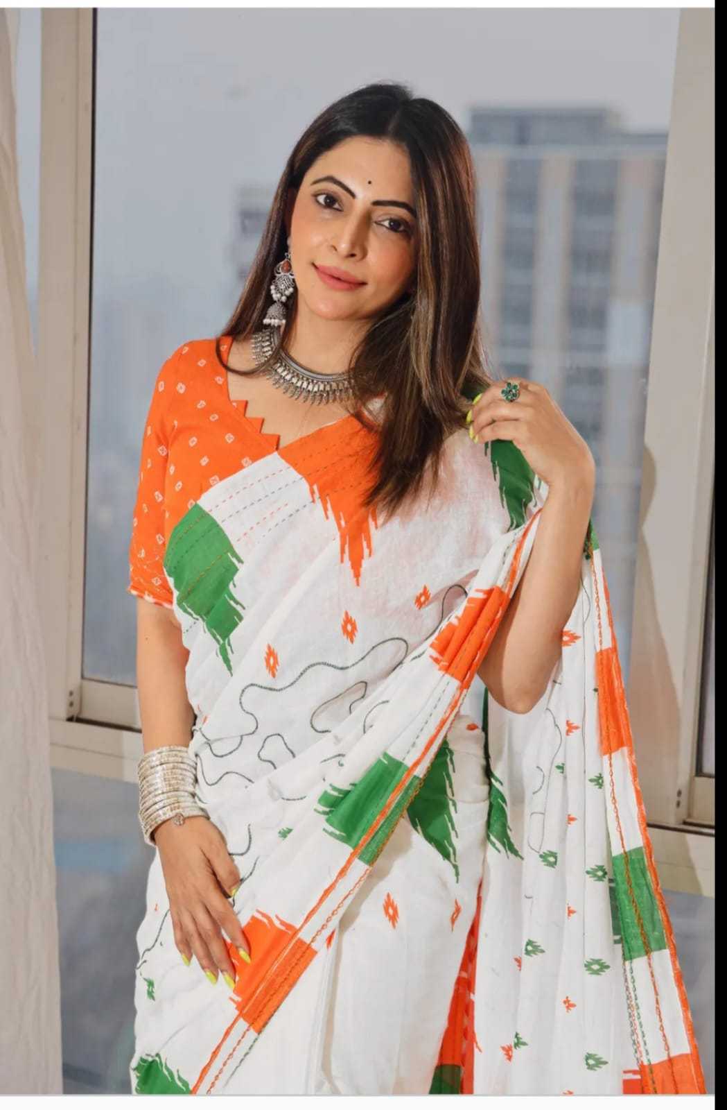 YNF Wholesale Linen Printed Sarees  | Surat Manufacturer