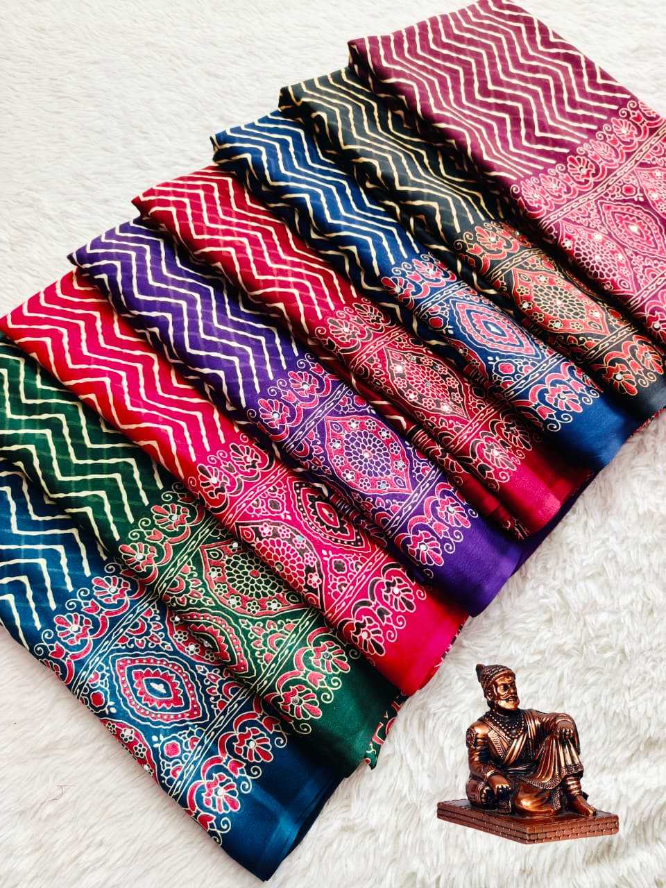 YNF Wholesale Satin Leheriya Sarees  | Surat Manufacturer