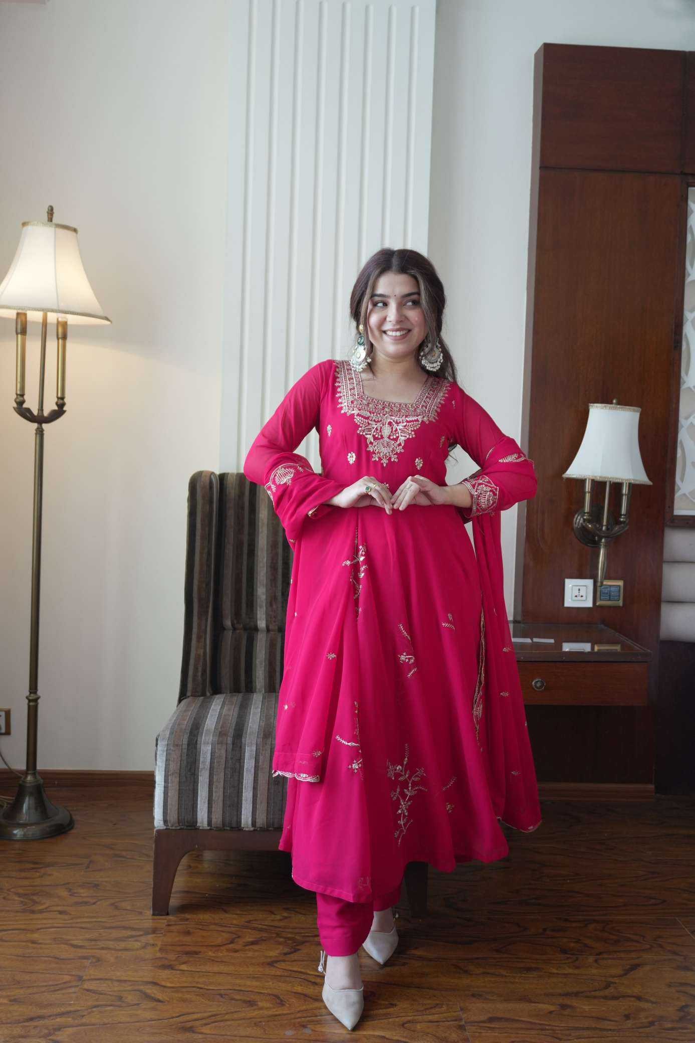 YNF Wholesale Faux Georgette Designer Kurtis  | Surat Manufacturer