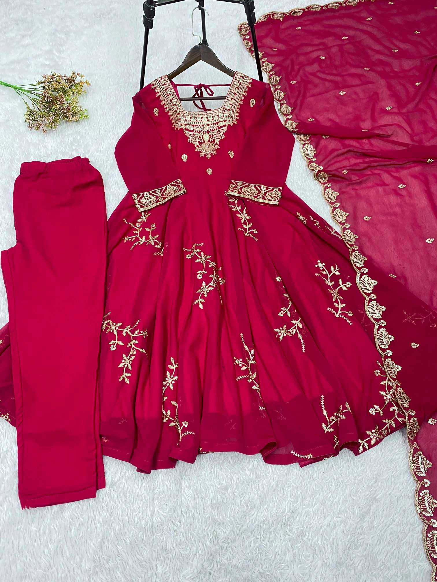 YNF Wholesale Faux Georgette Designer Kurtis  | Surat Manufacturer