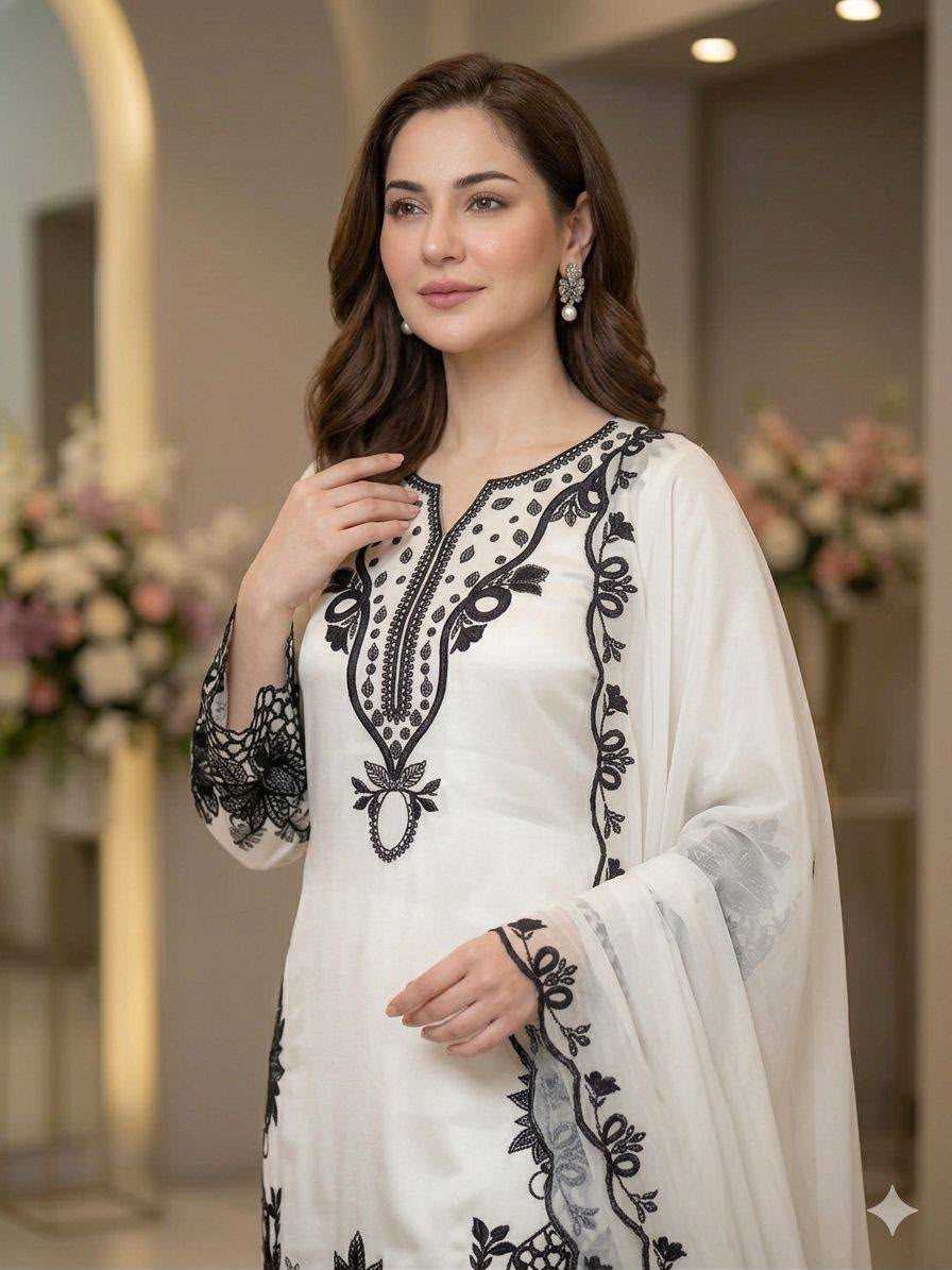 YNF Wholesale Heavy Roman Silk Embroidery Suits  | Surat Manufacturer