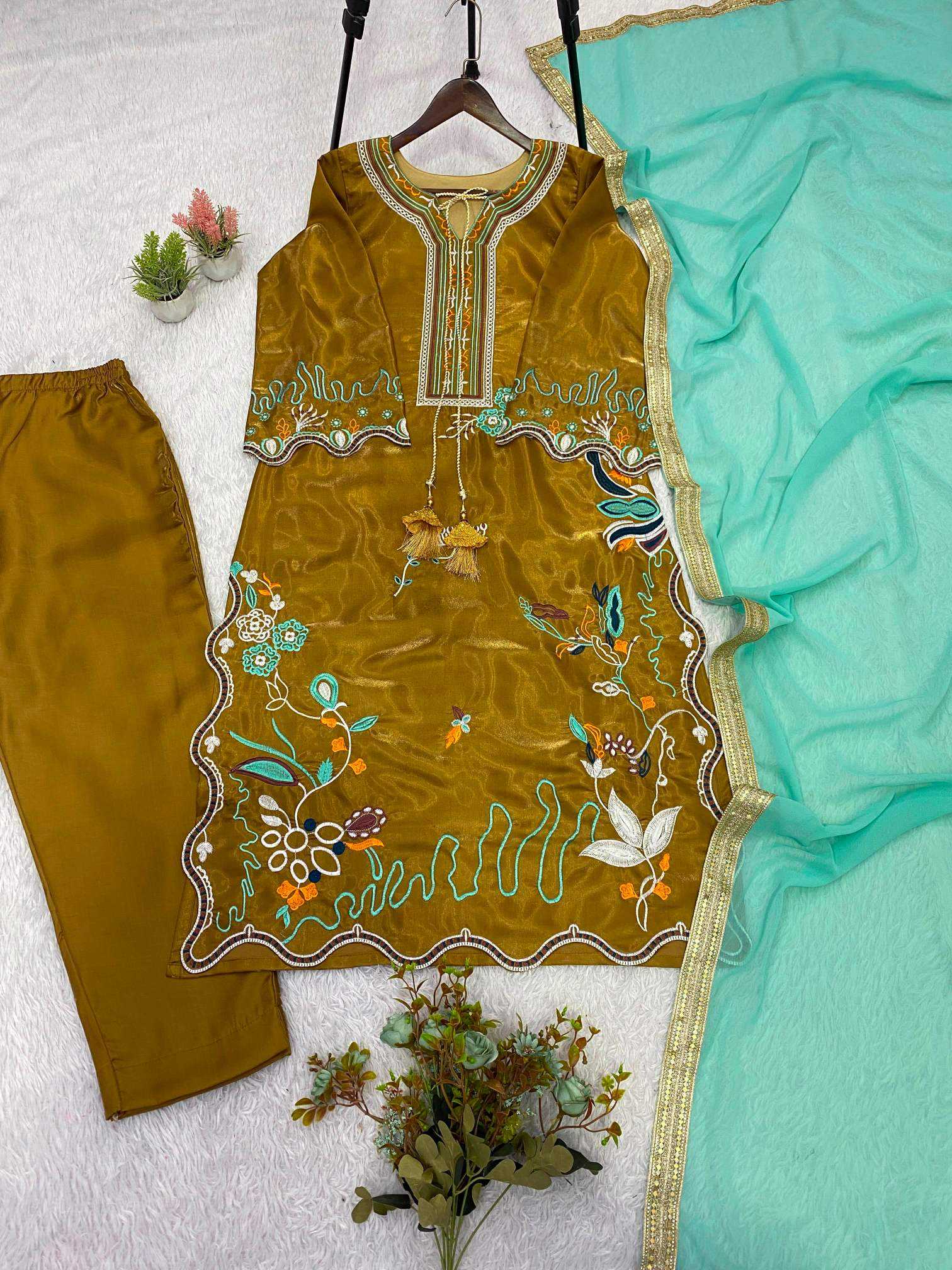 YNF Wholesale Heavy Roman Silk Embroidery Suits  | Surat Manufacturer