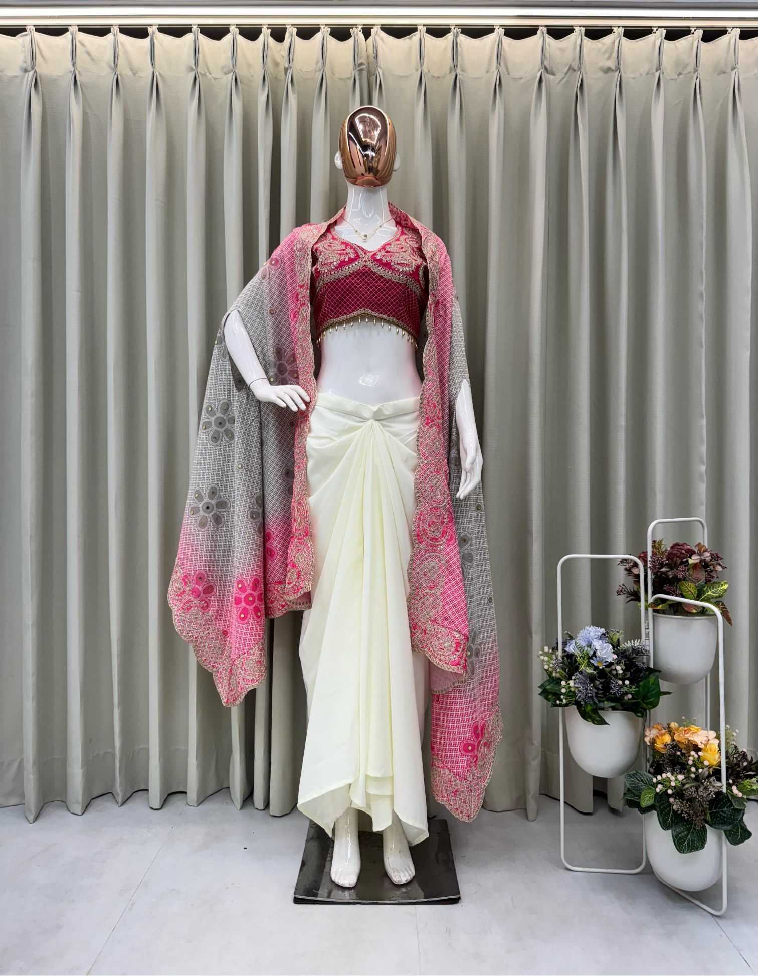 YNF Wholesale Silk Ready To Wear Sarees  | Surat Manufacturer