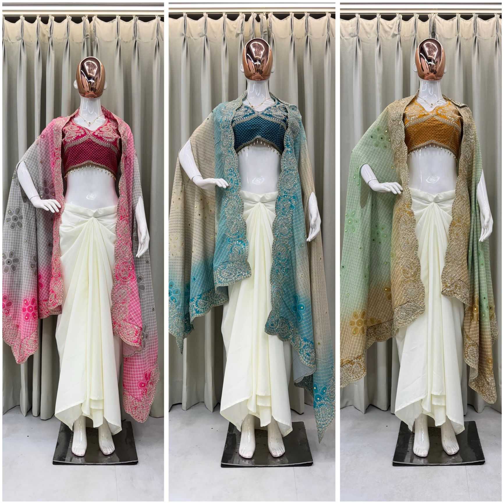 YNF Wholesale Silk Ready To Wear Sarees  | Surat Manufacturer