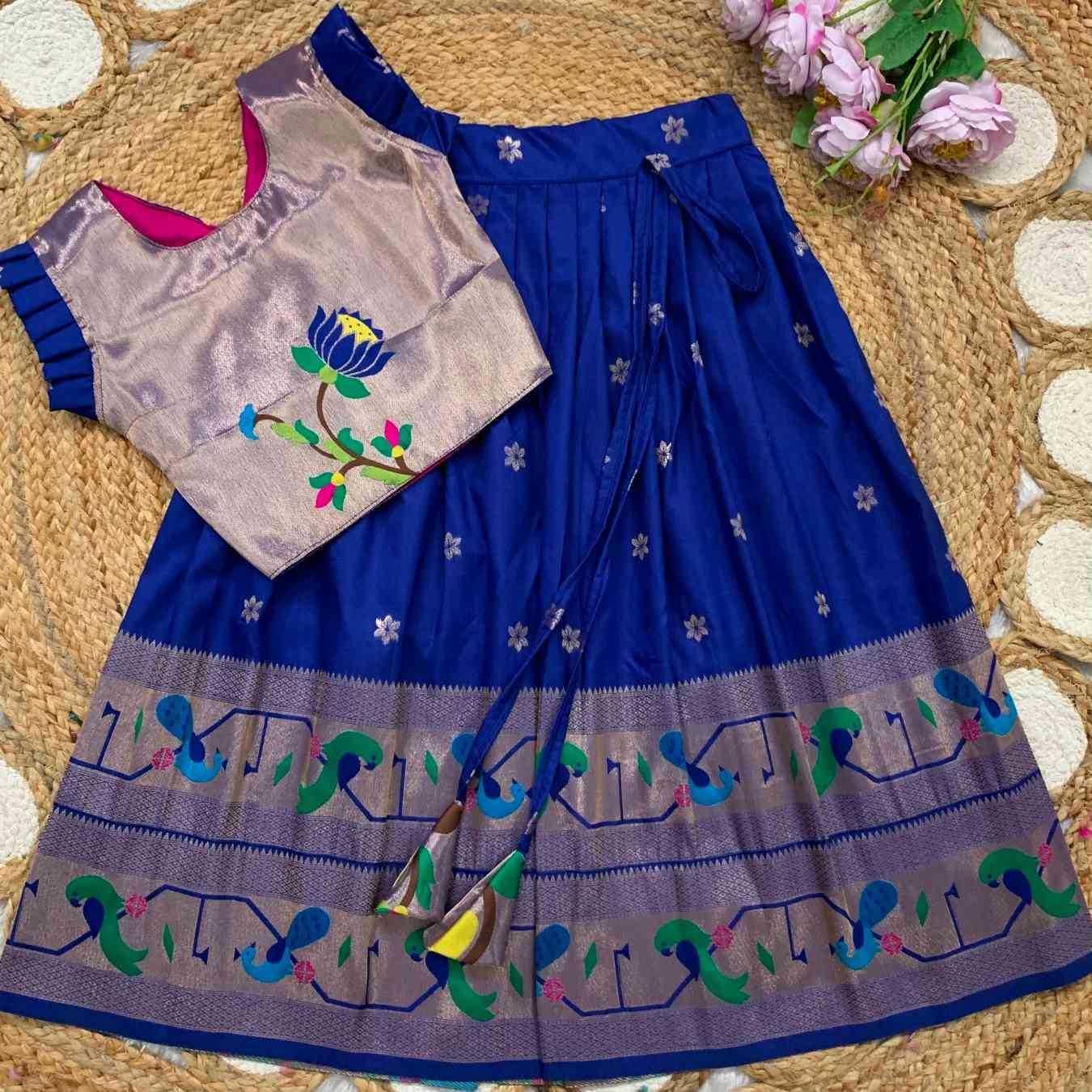 YNF Wholesale Soft Silk Kids Lehenga  | Surat Manufacturer