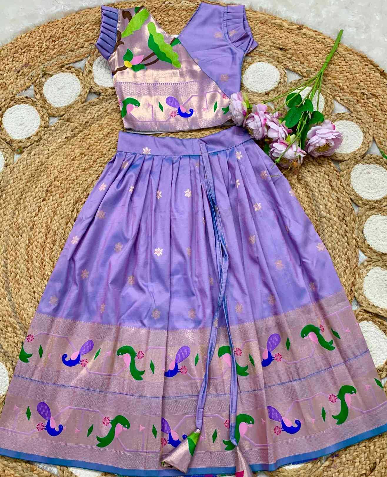 YNF Wholesale Soft Silk Kids Lehenga  | Surat Manufacturer