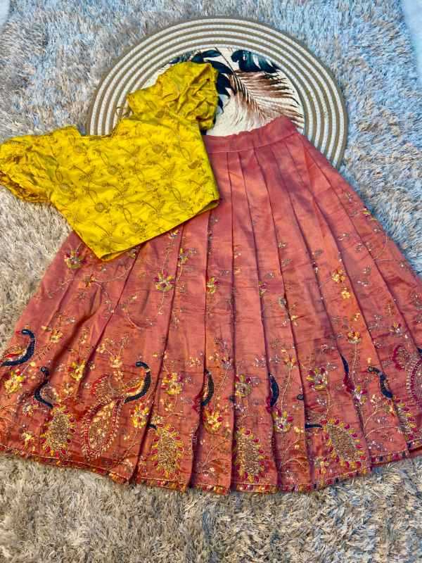 YNF Wholesale Tissue Kids Lehenga  | Surat Manufacturer