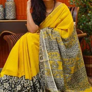 YNF Wholesale Linen Printed Sarees  | Surat Manufacturer