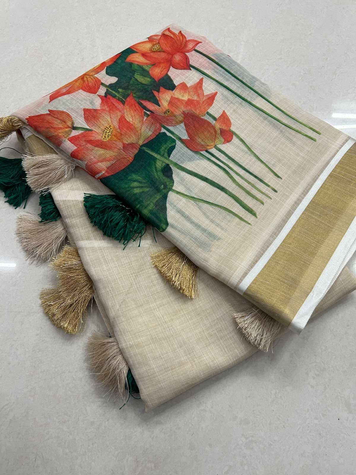 YNF Wholesale Linen Soft Silk Sarees  | Surat Manufacturer