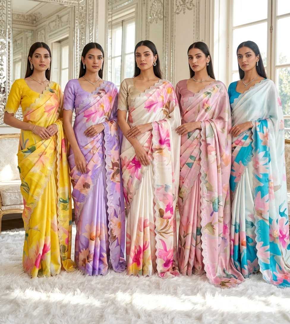 YNF Wholesale Pure Silk Brocade Sarees  | Surat Manufacturer