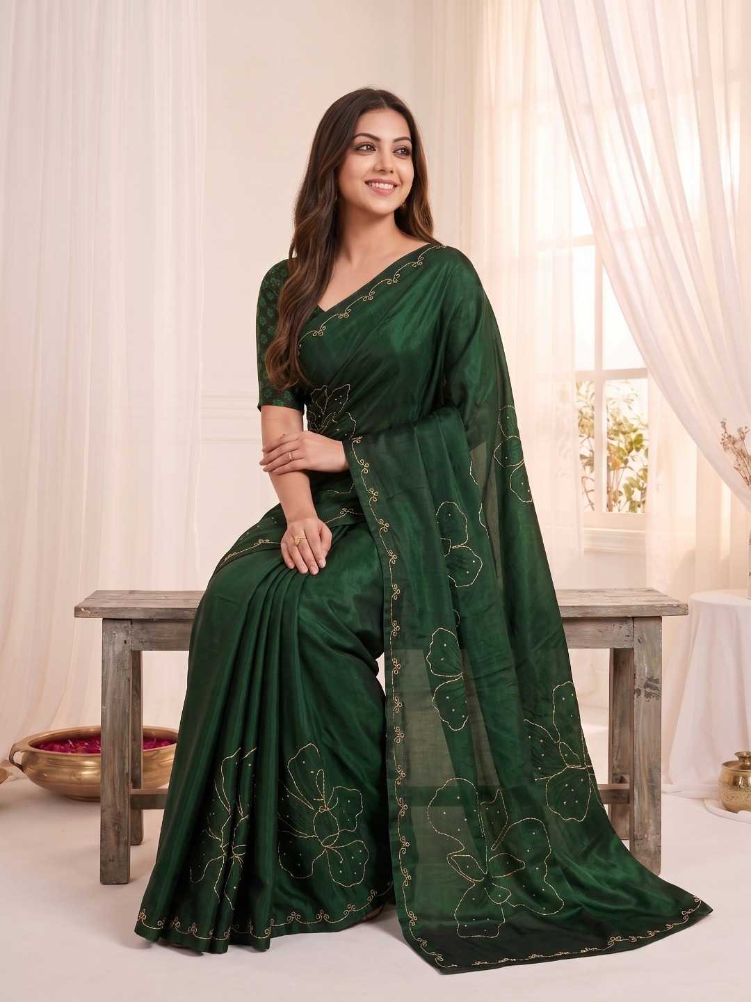 YNF Wholesale Satin Silk Soft Silk Sarees  | Surat Manufacturer