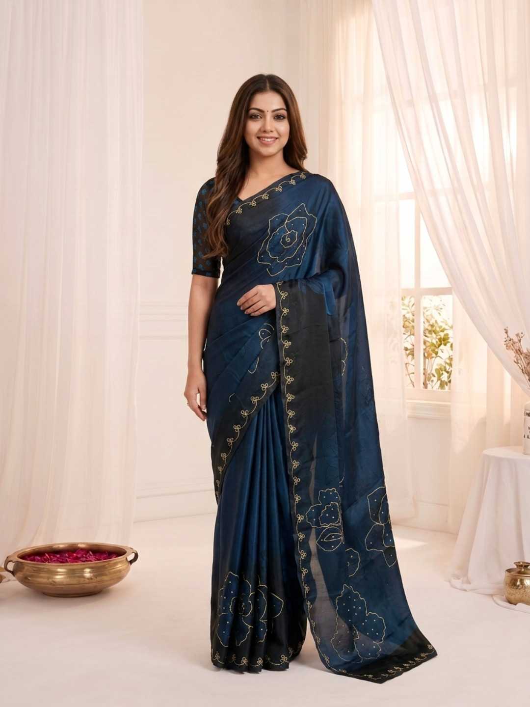 YNF Wholesale Satin Silk Soft Silk Sarees  | Surat Manufacturer