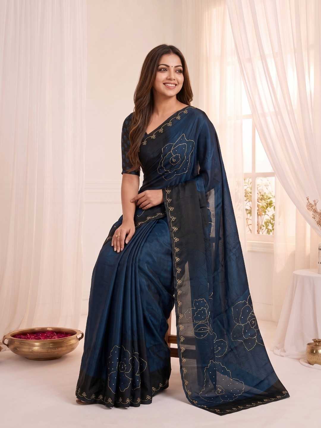 YNF Wholesale Satin Silk Soft Silk Sarees  | Surat Manufacturer