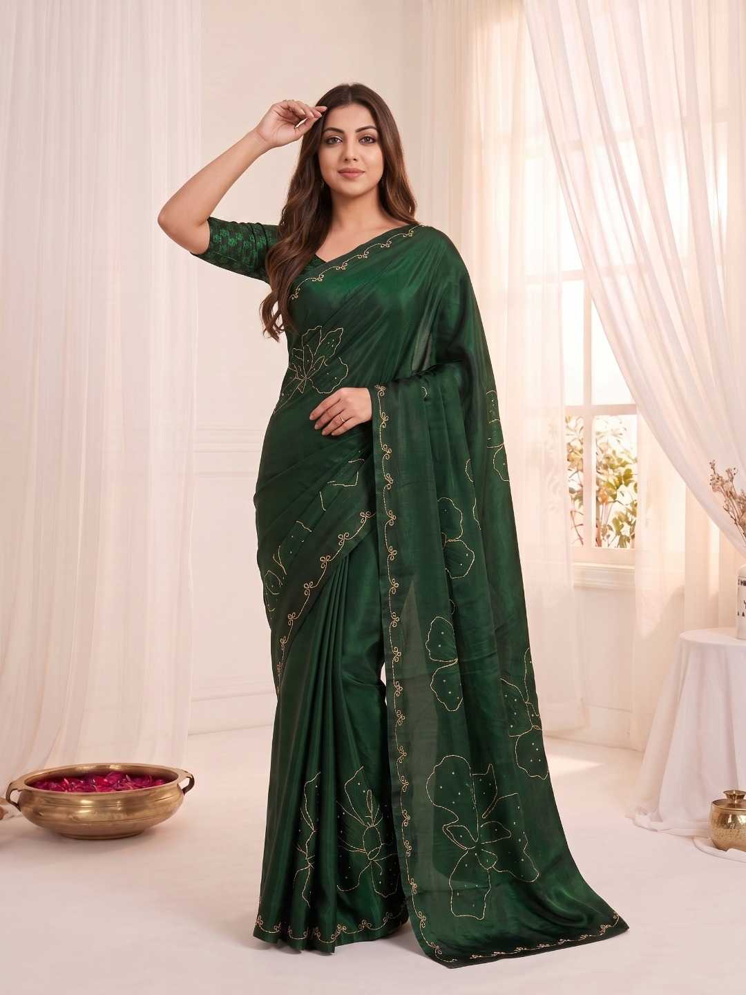 YNF Wholesale Satin Silk Soft Silk Sarees  | Surat Manufacturer