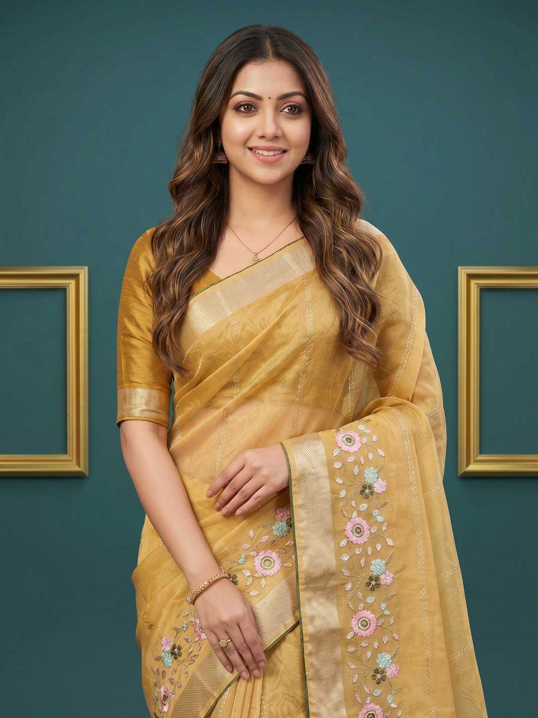 YNF Wholesale Organza Designer Sarees  | Surat Manufacturer