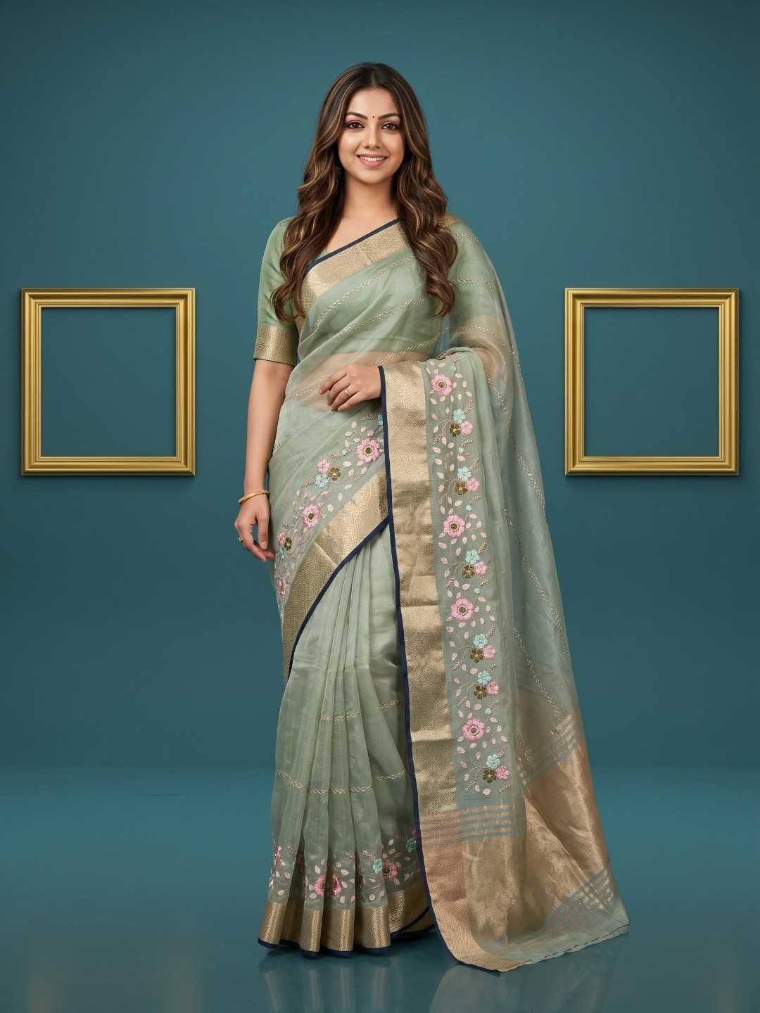 YNF Wholesale Organza Designer Sarees  | Surat Manufacturer