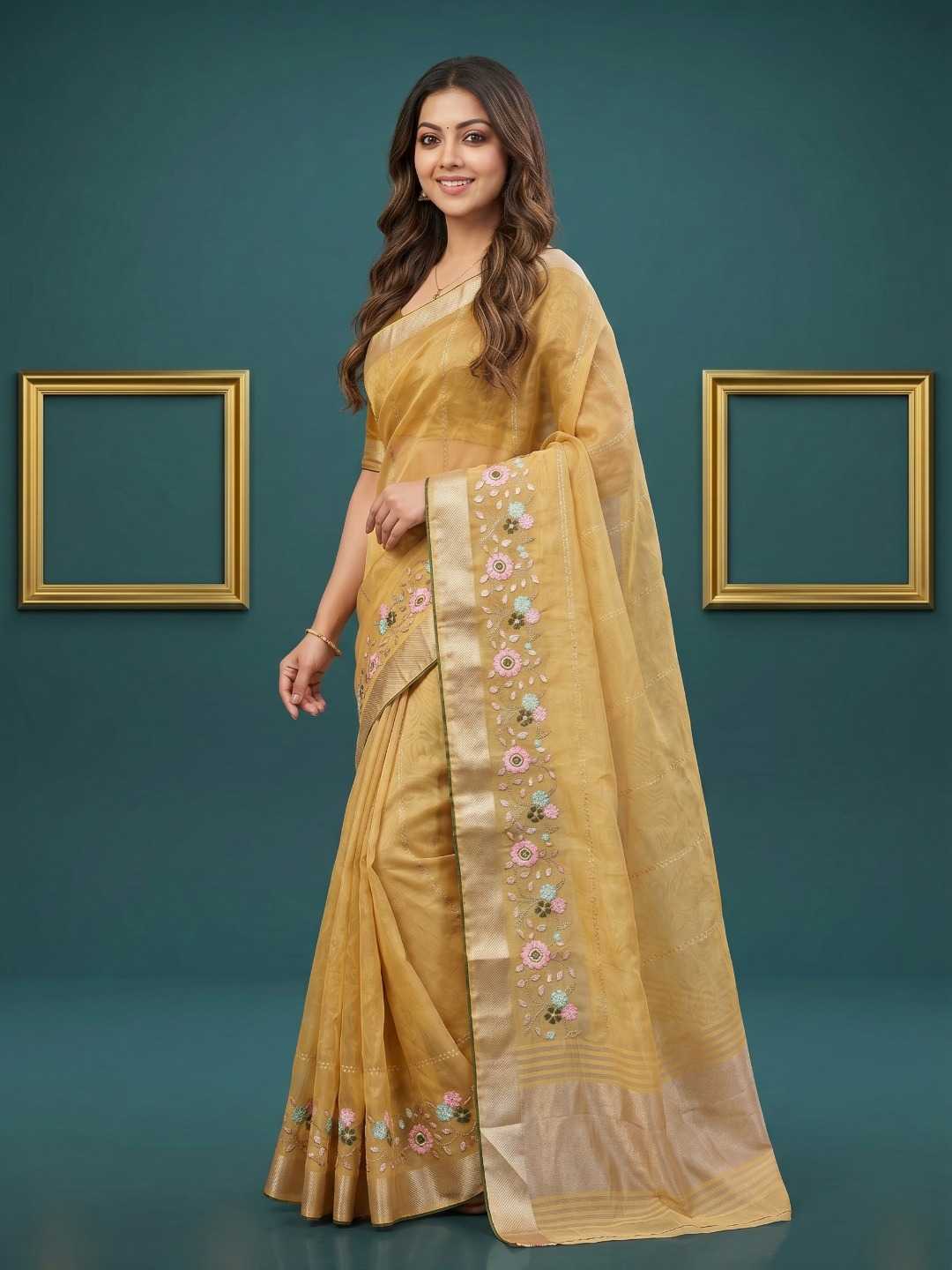 YNF Wholesale Organza Designer Sarees  | Surat Manufacturer