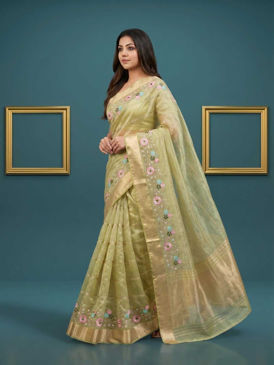 YNF Wholesale Organza Designer Sarees  | Surat Manufacturer