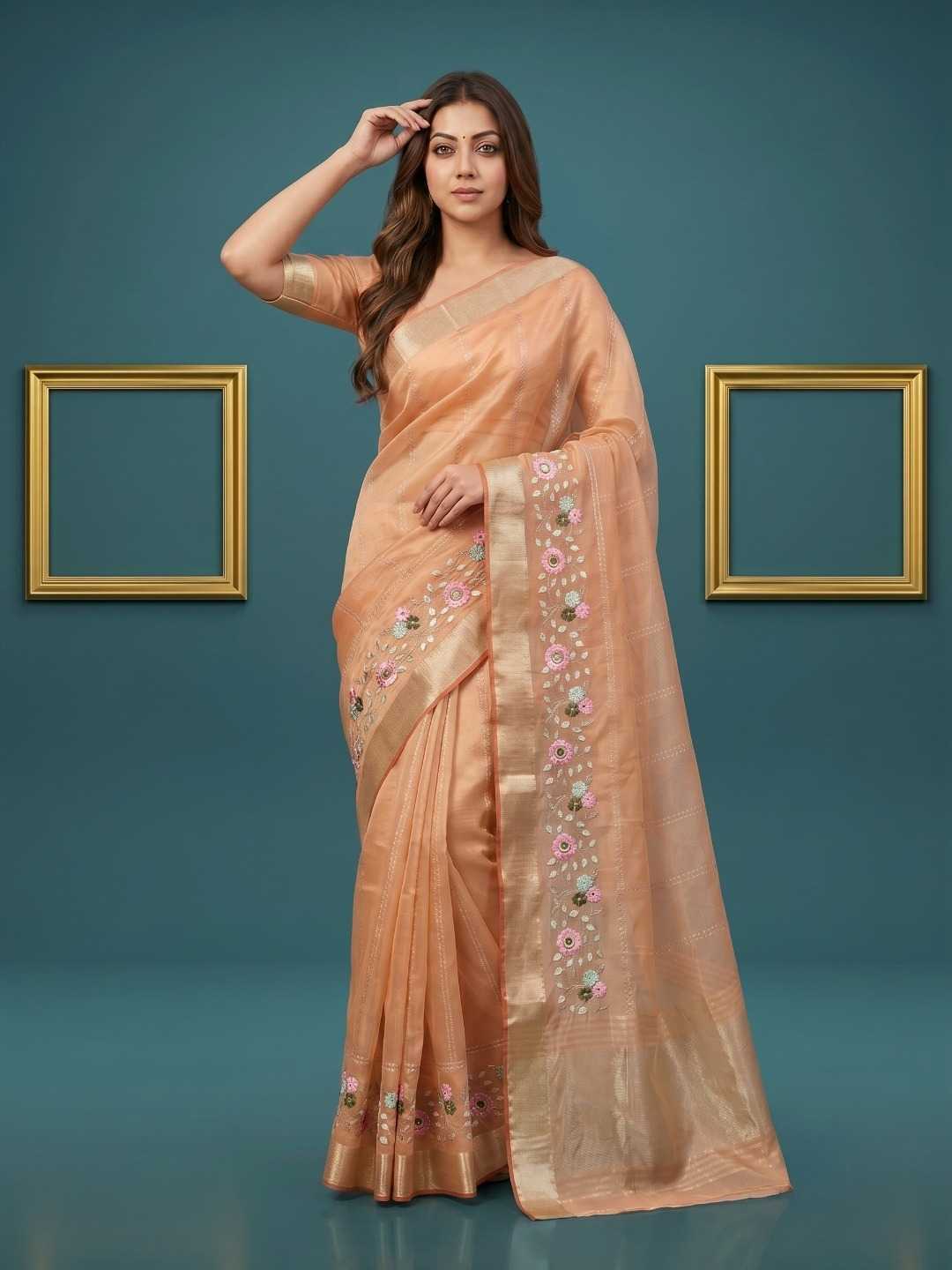 YNF Wholesale Organza Designer Sarees  | Surat Manufacturer