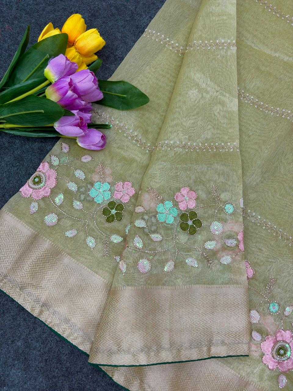 YNF Wholesale Organza Designer Sarees  | Surat Manufacturer