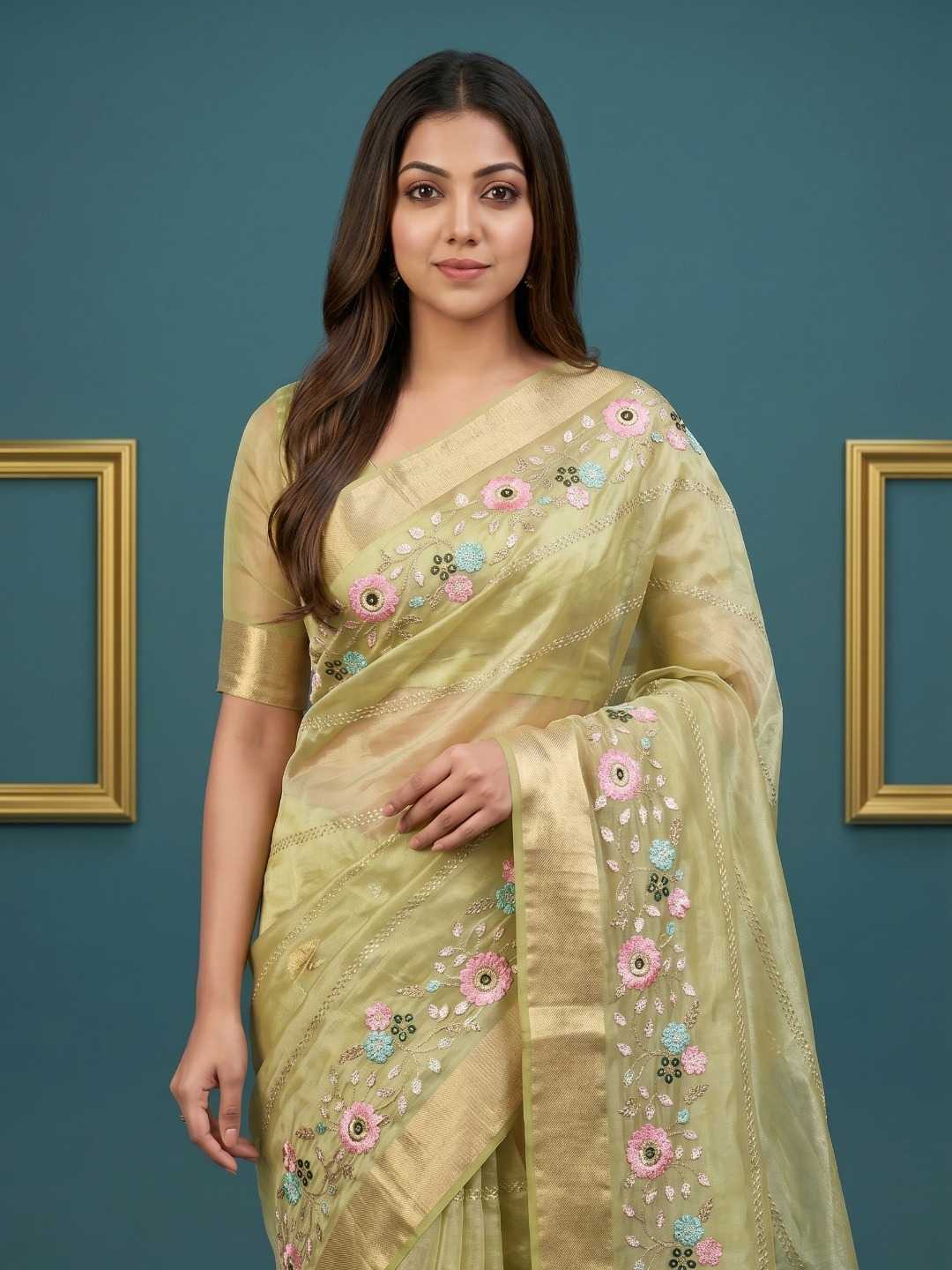 YNF Wholesale Organza Designer Sarees  | Surat Manufacturer
