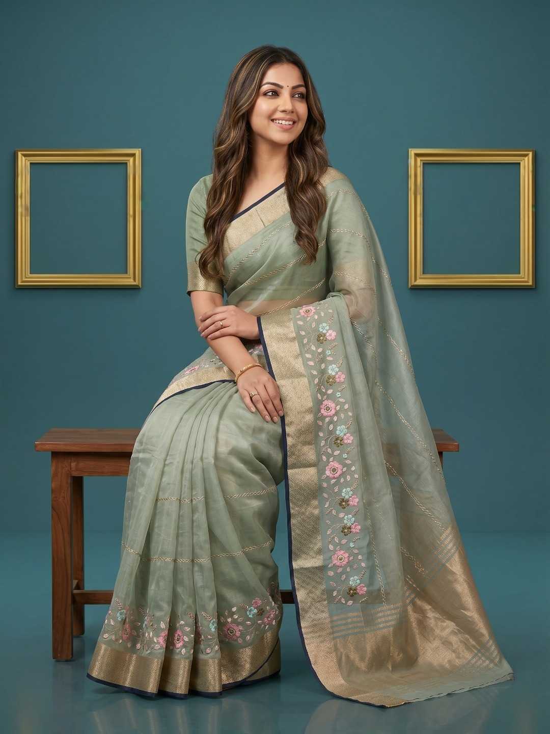 YNF Wholesale Organza Designer Sarees  | Surat Manufacturer