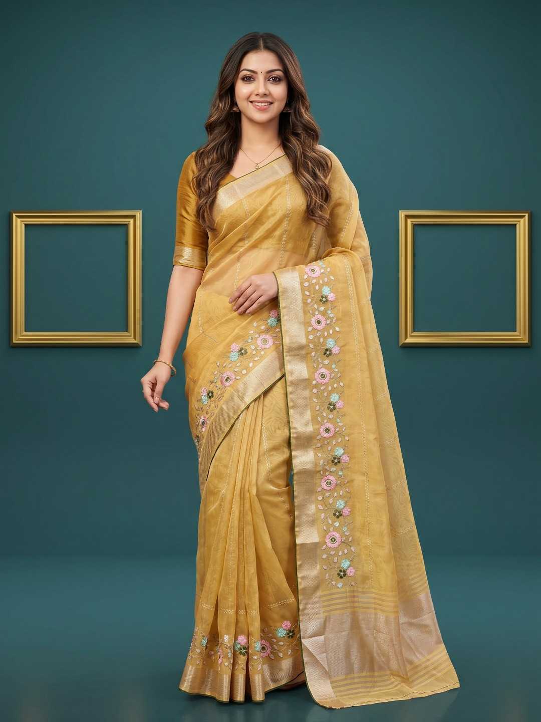 YNF Wholesale Organza Designer Sarees  | Surat Manufacturer