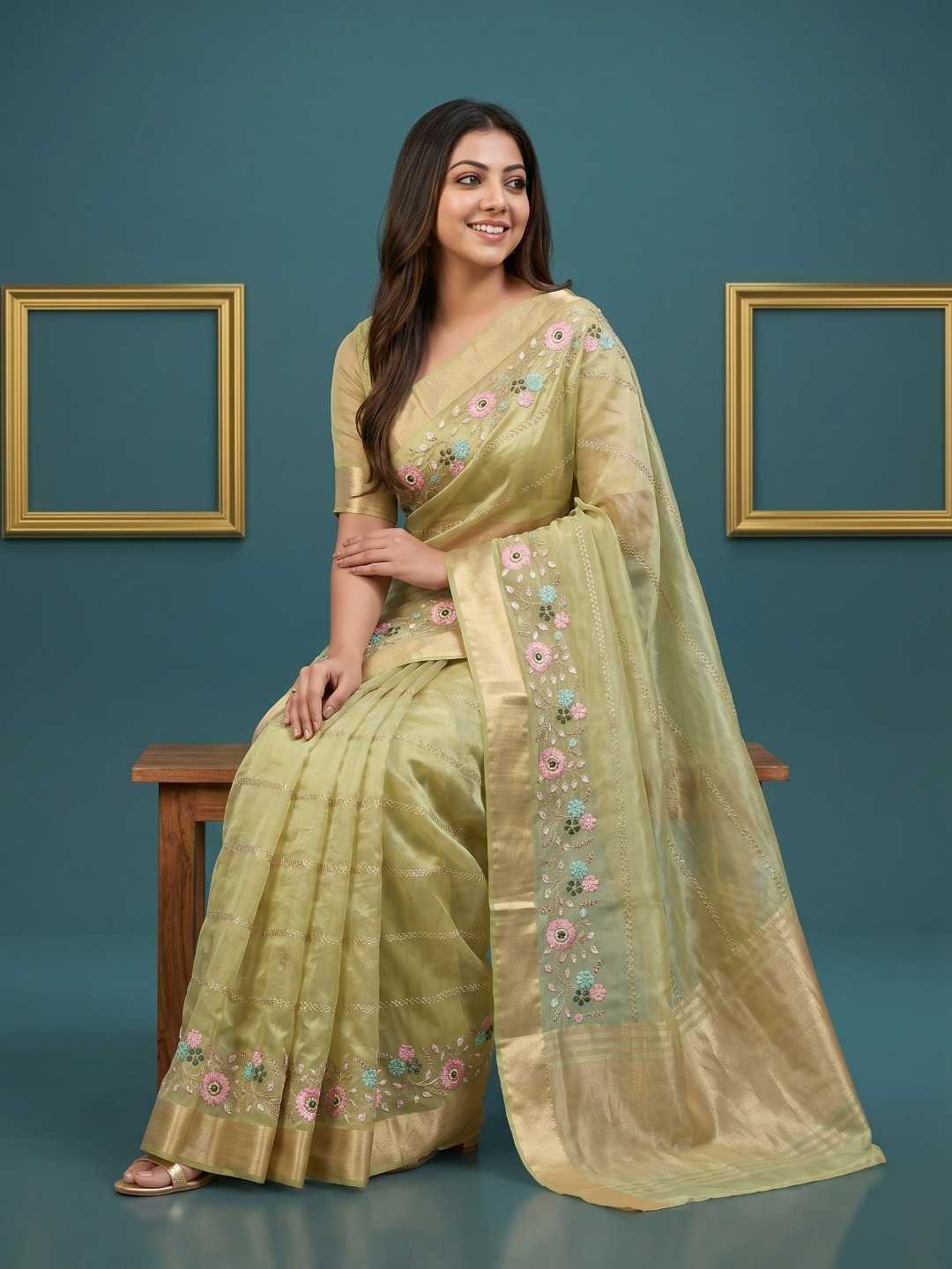YNF Wholesale Organza Designer Sarees  | Surat Manufacturer
