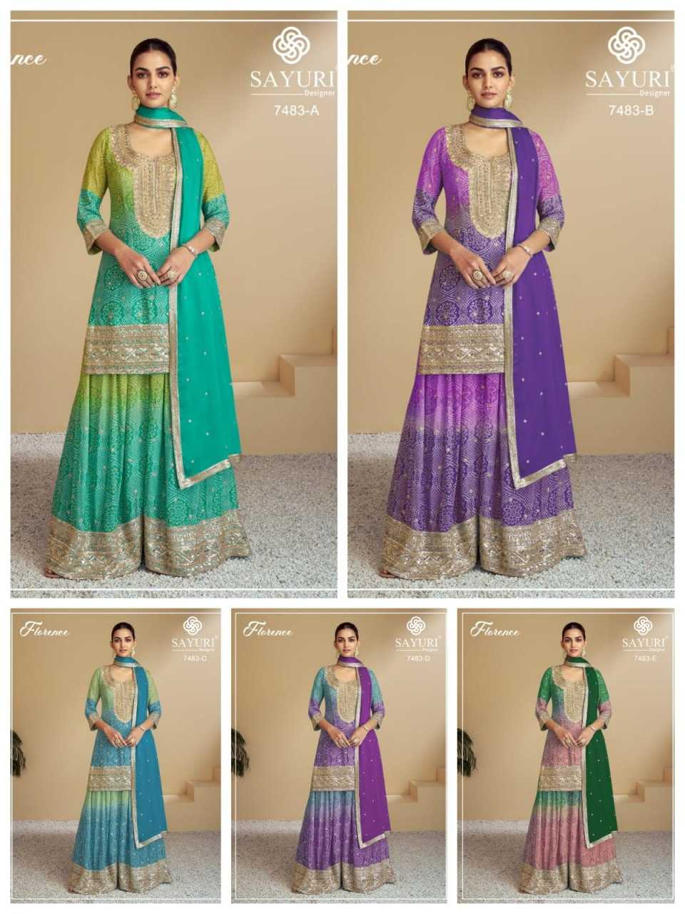 YNF Wholesale Chinon Printed Suits  | Surat Manufacturer