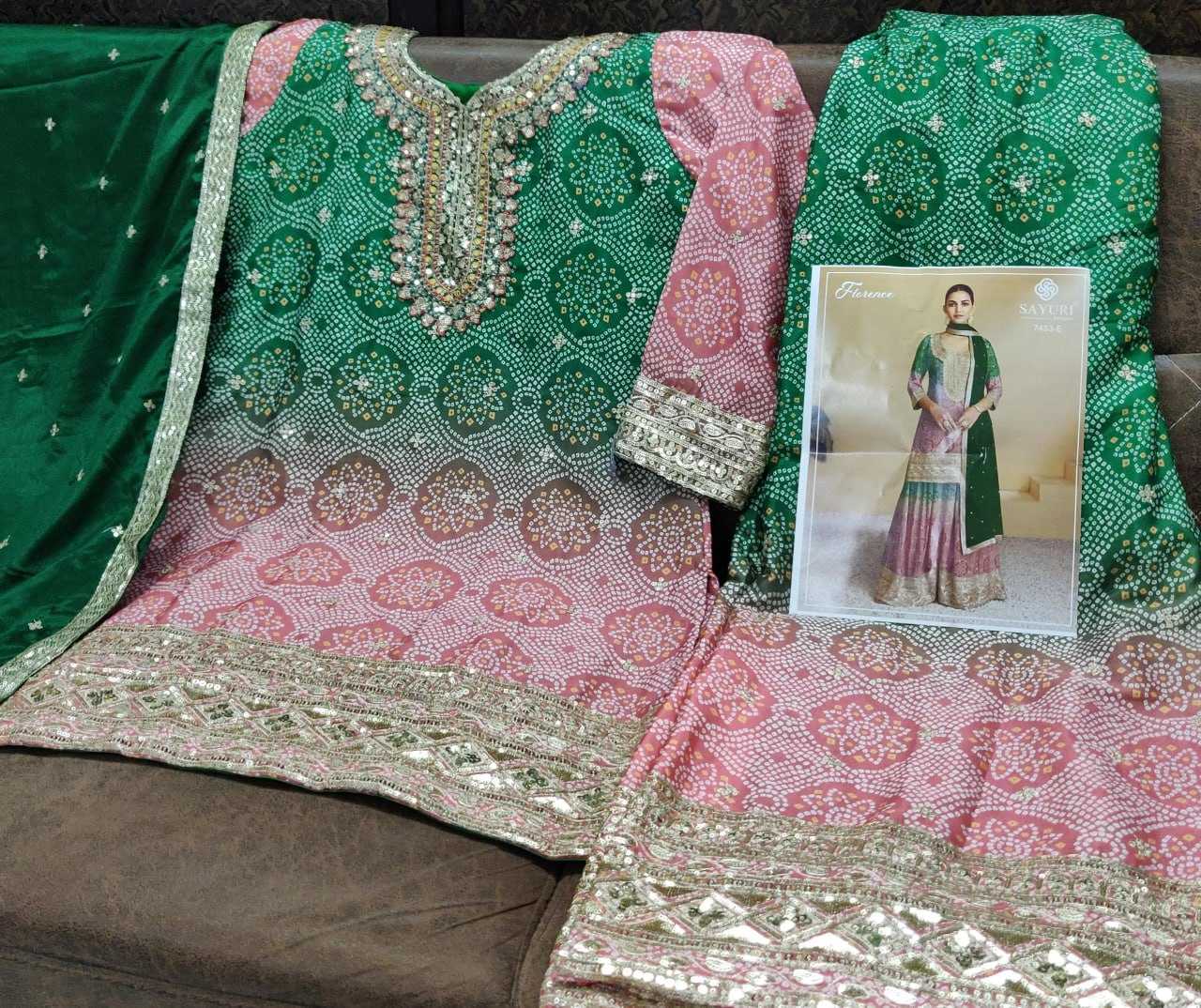 YNF Wholesale Chinon Printed Suits  | Surat Manufacturer