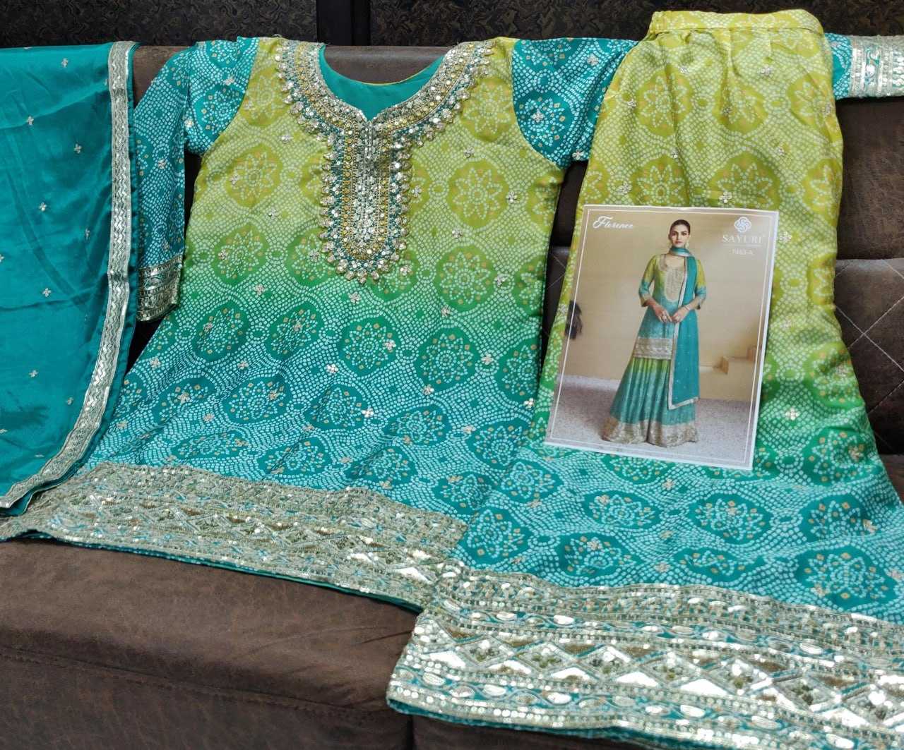 YNF Wholesale Chinon Printed Suits  | Surat Manufacturer