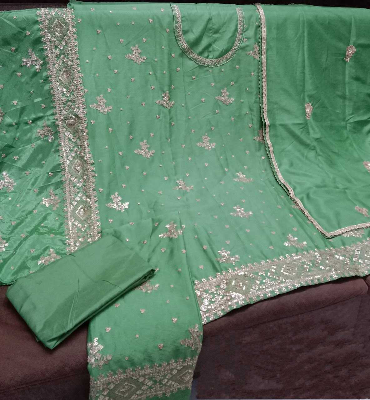 YNF Wholesale Chinon Embroidery Suits KESH704 SAYURI TIYARA | Surat Manufacturer