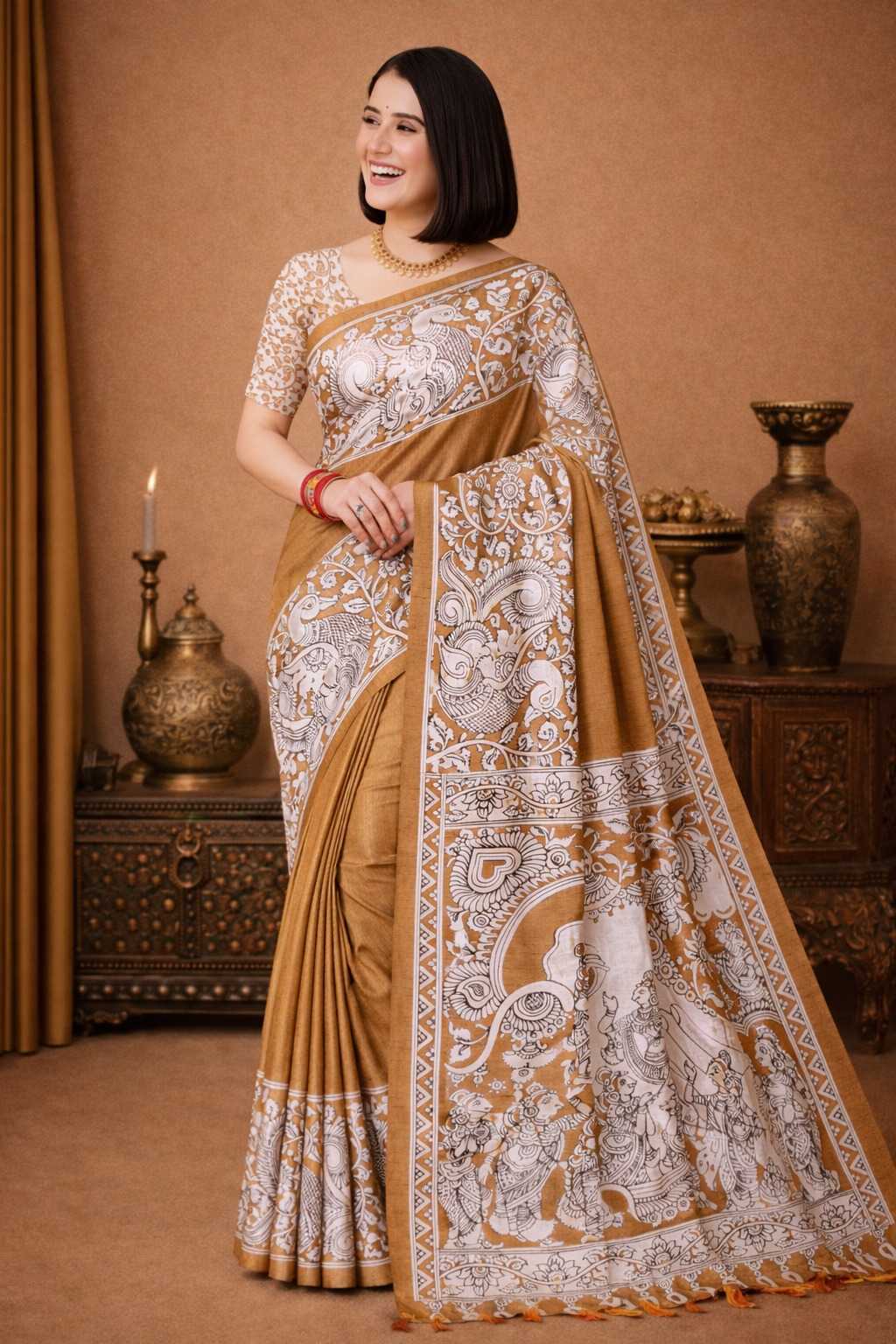 YNF Wholesale Tussar Silk Tussar Silk Sarees  | Surat Manufacturer