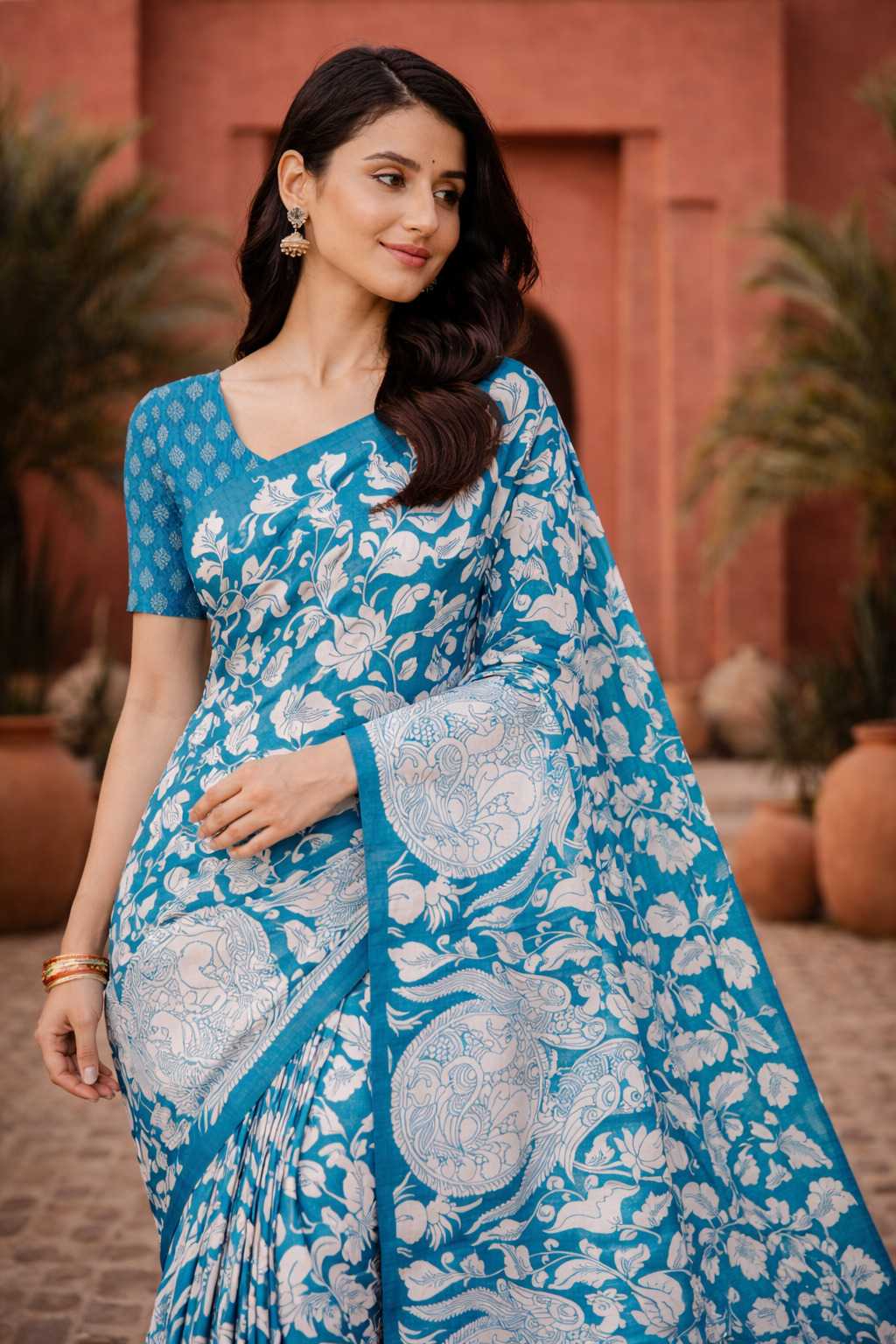 YNF Wholesale Tussar Silk Printed Silk Saree  | Surat Manufacturer