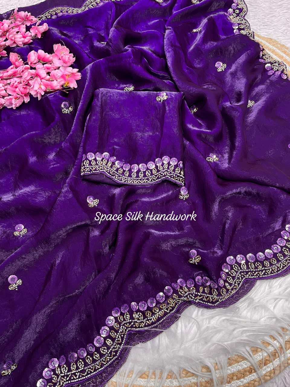 YNF Wholesale Space Silk Handloom Sarees  | Surat Manufacturer