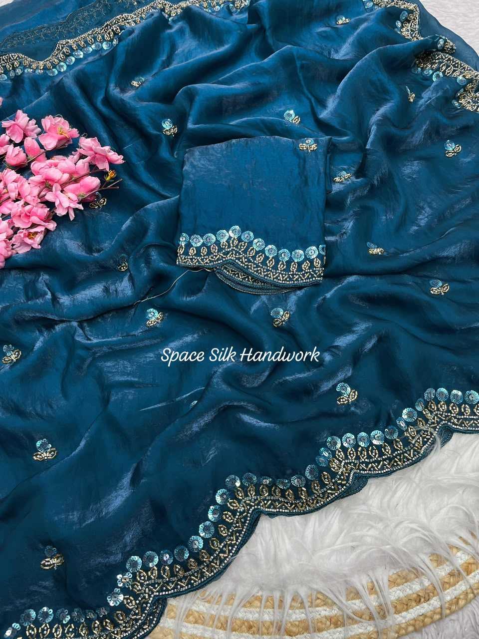 YNF Wholesale Space Silk Handloom Sarees  | Surat Manufacturer