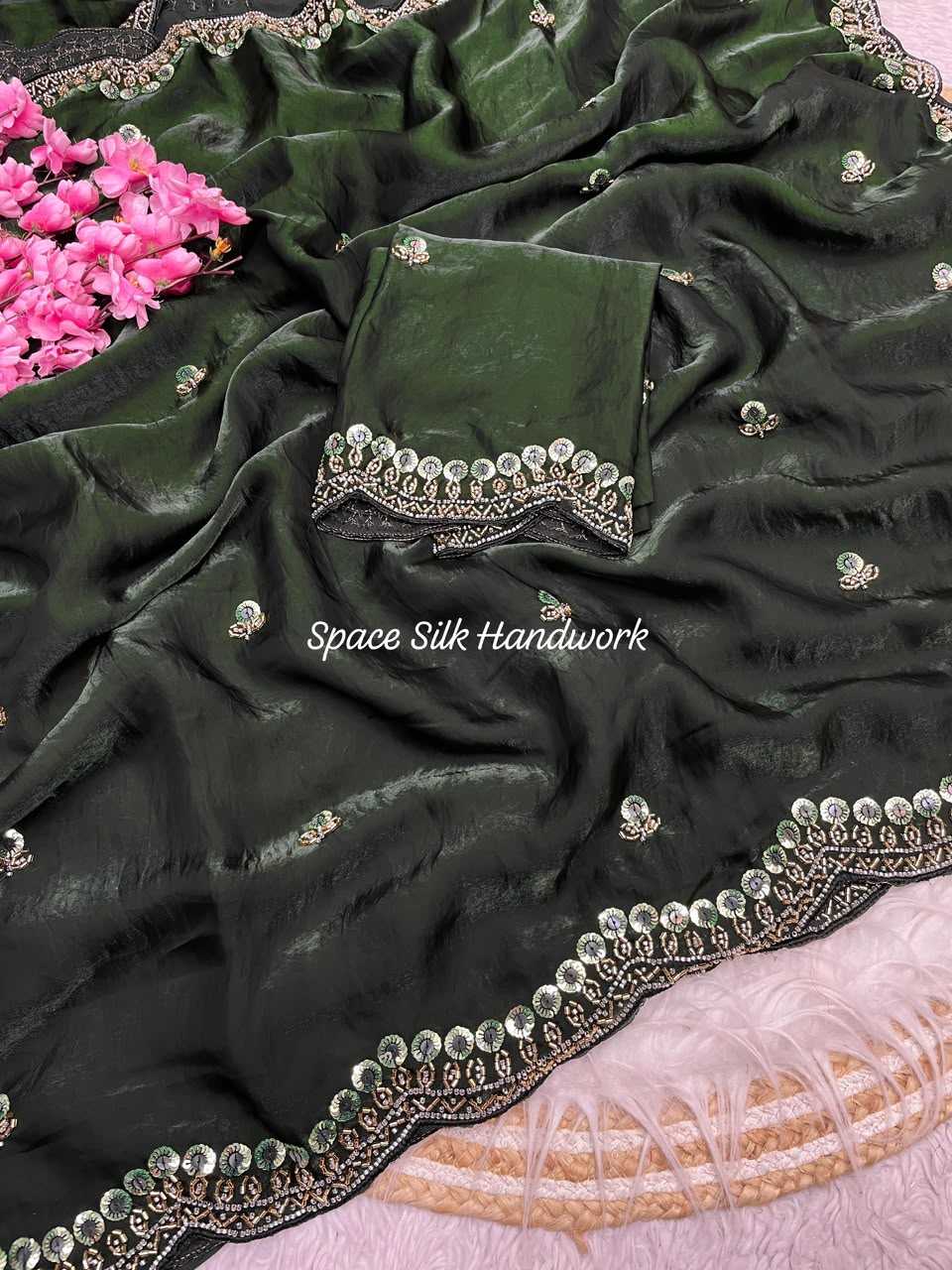 YNF Wholesale Space Silk Handloom Sarees  | Surat Manufacturer