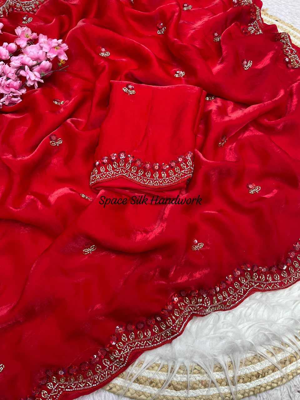 YNF Wholesale Space Silk Handloom Sarees  | Surat Manufacturer