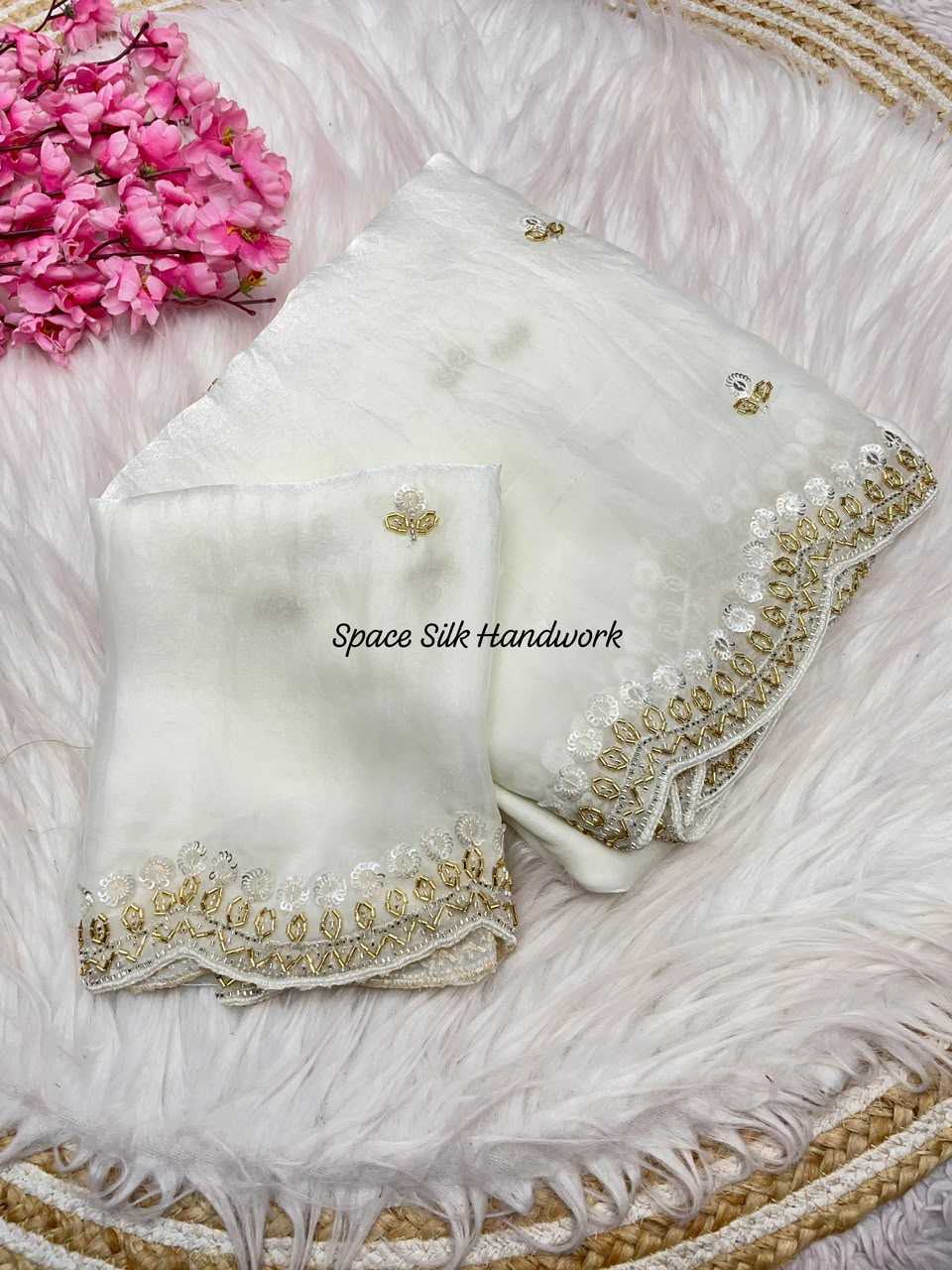 YNF Wholesale Space Silk Handloom Sarees  | Surat Manufacturer