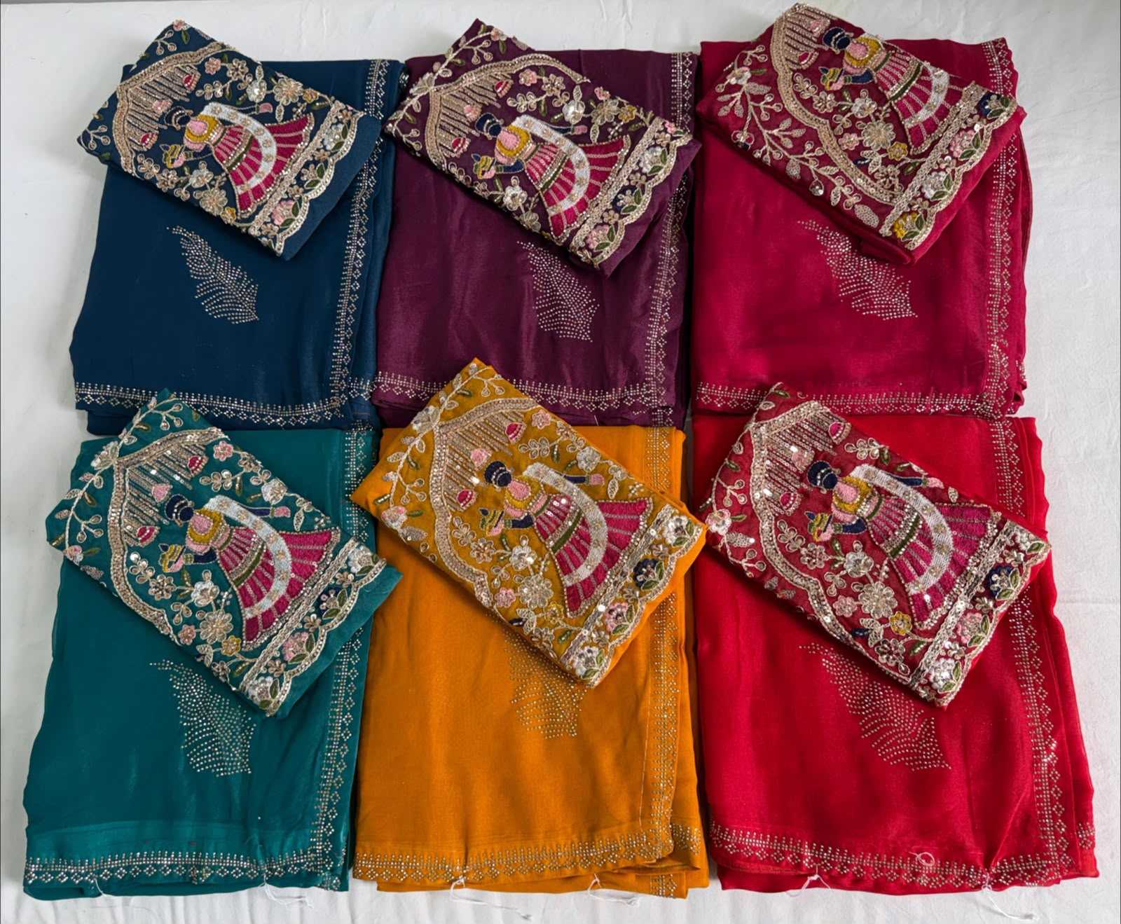 YNF Wholesale Georgette Party Wear Sarees  | Surat Manufacturer