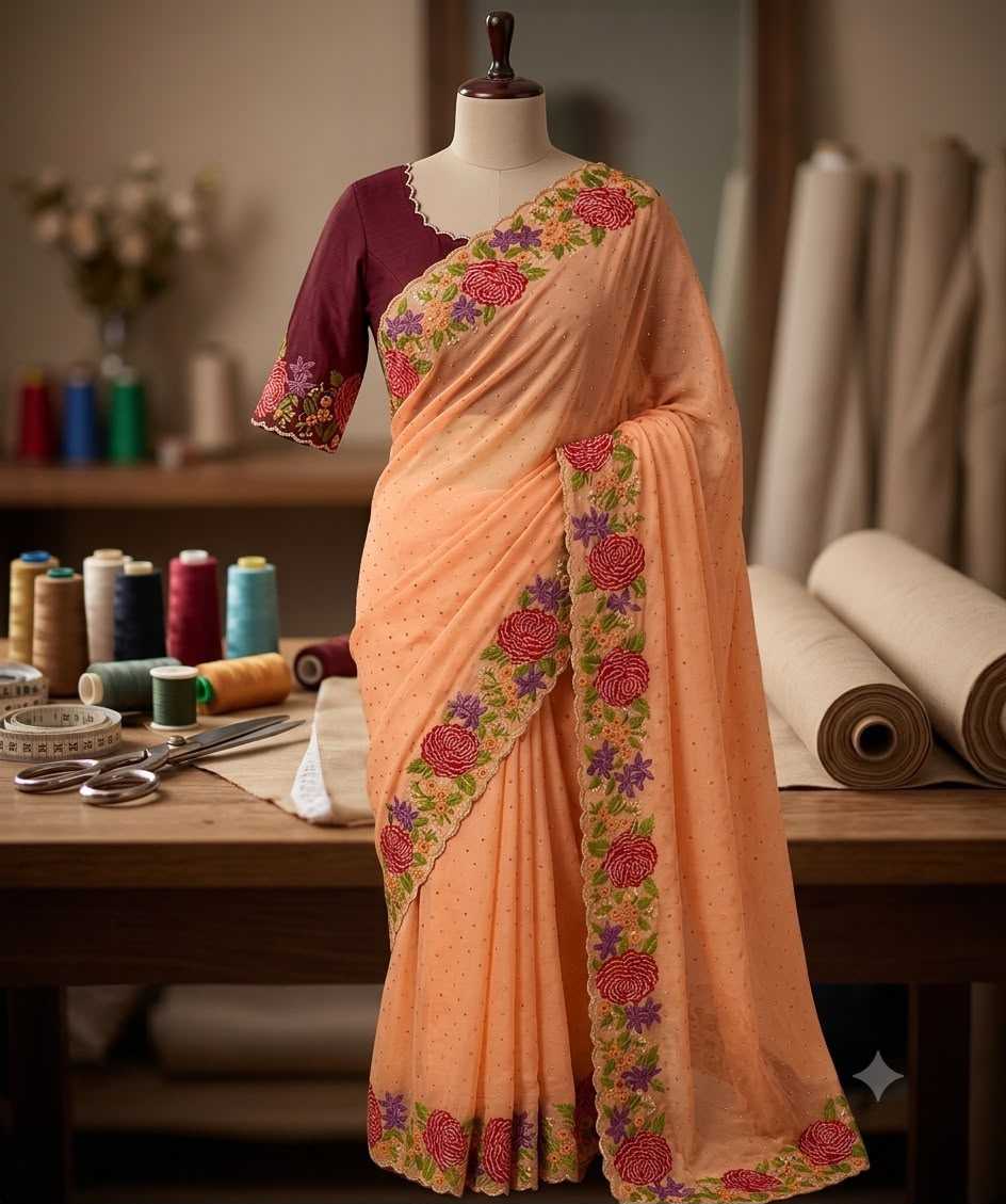YNF Wholesale Georgette Fancy Sarees  | Surat Manufacturer