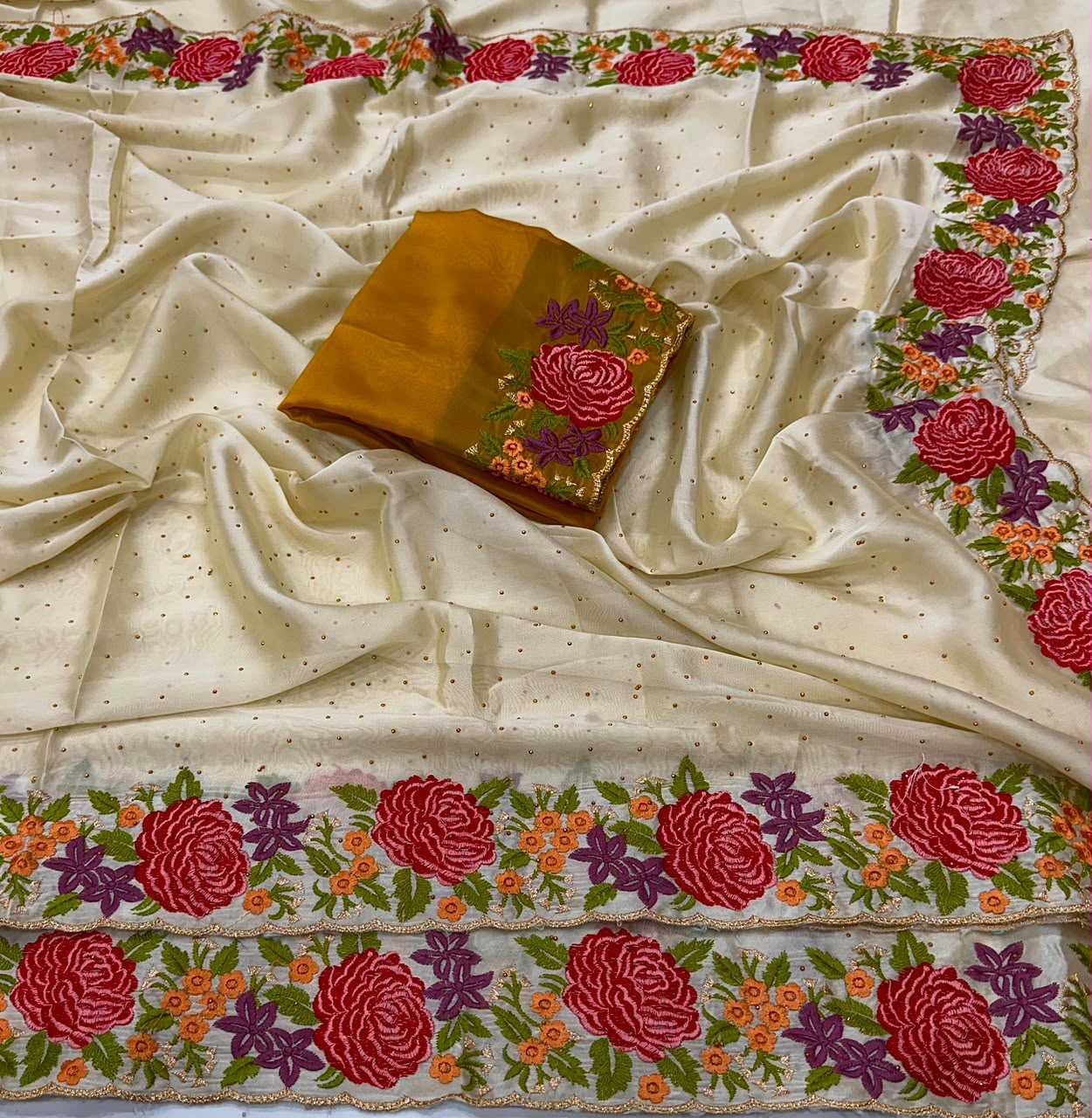 YNF Wholesale Georgette Fancy Sarees  | Surat Manufacturer